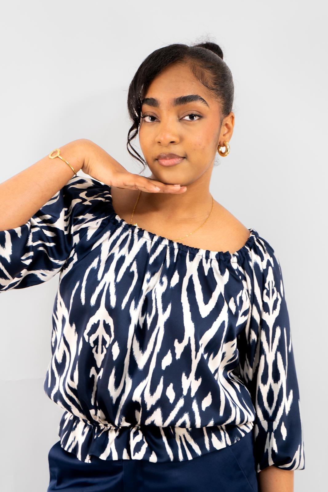 Blouse Indigo Rhythm