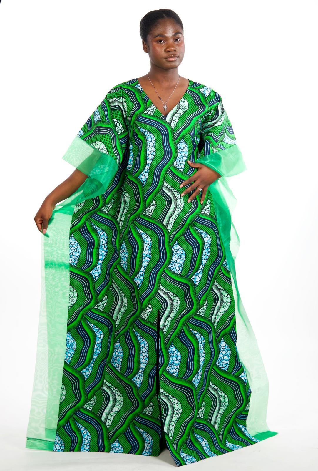 Mbote Green Kaftan